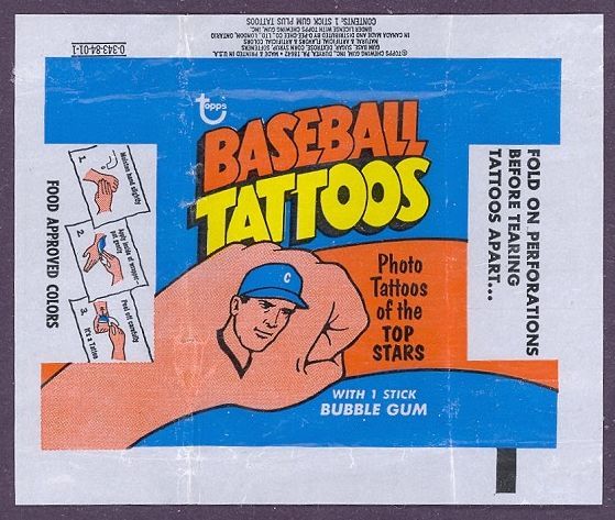 1971 Topps Tattoos Wrapper
